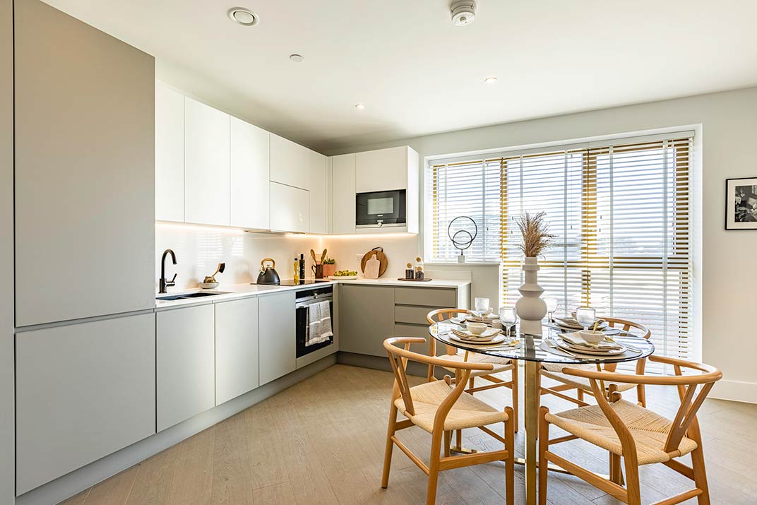 Show Home Kitchen at Verdo – Kew Bridge | New Build Homes in West London